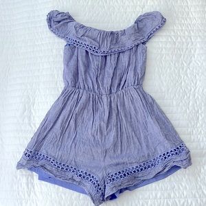 Chambray Romper from The Beginning